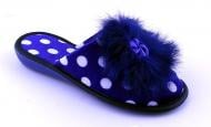 Обувь домашняя для девочки БЕЛСТА Пушок р.30 синий 638