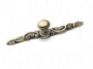 Мебельная ручка накладная DC K-112 G4 на одно отверстие мм античная бронза