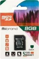 Карта памяти microSD 8 ГБ Class 4 (MICDC4/8GB-A) Mibrand