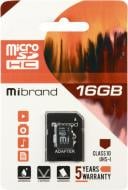 Карта пам'яті microSDHC 16 ГБ Class 10UHS-I (MICDHU1/16GB-A) Mibrand