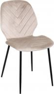 Стілець обідній Центр Меблів NIA 46х56,55х87 см (UF910-01) бежевий / чорний Стілець обідній Центр Меблів NIA 46х56,55х87 см (UF910-01) бежевий / чорний