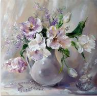 Репродукция Натюрморт из пионов 48x48 см i_48_00032