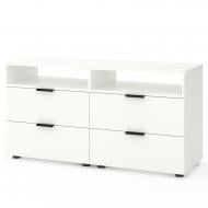 Тумба под ТВ Metkas Home A020 4ш 1200x625x420 мм белый снег/белый снег Тумба под ТВ Metkas Home A020 4ш 1200x625x420 мм белый снег/белый снег