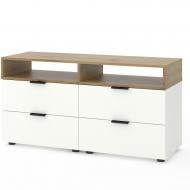 Тумба под ТВ Metkas Home A020 4ш 1200x625x420 мм белый снег/дуб артизан/белый снег