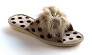 Обувь домашняя для девочки БЕЛСТА Пушок р.33 бежевый 639