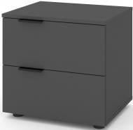 Тумба прикроватная Metkas Home A031U 2ш ЛДСП 500x490x420 мм антрацит/антрацит