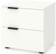 Тумба прикроватная Metkas Home A031U 2ш ЛДСП 500x490x420 мм белый снег/белый снег Тумба прикроватная Metkas Home A031U 2ш ЛДСП 500x490x420 мм белый снег/белый снег