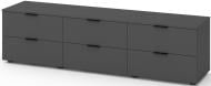 Тумба под ТВ Metkas Home A023 6ш ЛДСП 1800x490x420 мм антрацит/антрацит Тумба под ТВ Metkas Home A023 6ш ЛДСП 1800x490x420 мм антрацит/антрацит