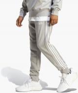 Брюки Adidas Essentials French Terry Tapered Cuff 3-Stripes IC9407 р. L серый