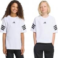 Футболка Adidas J FI 3S TEE WHITE/BLACK KC1965 р.11-12YRS белый
