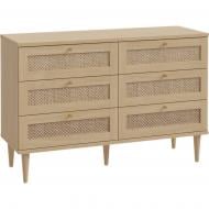 Комод Forte Meble Calasetta 6s 1201x801x414 мм дуб элегант/дуб элегант