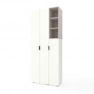 Шкаф Metkas Home A003R 3д ЛДСП 2300х900х420 мм белый снег / кашемир / белый снег