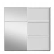 Шкаф с зеркалом Forte Meble 2d PENKRIDGE 2105х2206х612 мм светло-серый / светло-серый