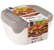 Набір контейнерів для харчових продуктів Fresh&Go 3x0.8 л прозоро-сірий Curver