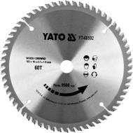 Пиляльний диск YATO 165x16x2,2 Z60 YT-60592 Пиляльний диск YATO 165x16x2,2 Z60 YT-60592