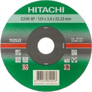 Круг відрізний по каменю Hitachi  125x3x22,2 мм 752532
