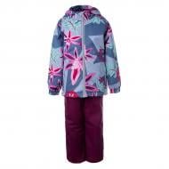 Комплект детской одежды для девочек HUPPA REX серый/бурдовЫй/с принтом 45080014-01948-134