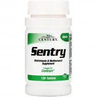 Мультивітамінна та мультимінеральна добавка 21st Century Sentry 130 таблеток (CEN22380)