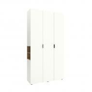 Шкаф Metkas Home A015L, 3д, ЛДСП 2300х1200х420 мм белый снег белый снег