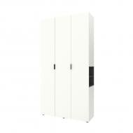 Шкаф Metkas Home A015R, 3д, ЛДСП 2300х1200х420 мм белый снег / антрацит белый снег Шкаф Metkas Home A015R, 3д, ЛДСП 2300х1200х420 мм белый снег / антрацит белый снег