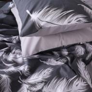Наволочка бязь 17-0591 Feathers Black 40x60 см мульти MirSon