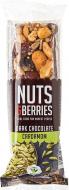 Батончик Nuts&Berries ореховый с кардамоном и черным шоколадом органический 40г