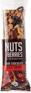 Батончик Nuts&Berries ореховый с вишней и черным шоколадом органический 40г
