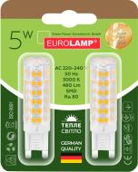 Лампа светодиодная Eurolamp 2 шт./уп. MLP-LED-G9-05273 5 Вт капсульная прозрачная G9 220 В 3000 К