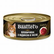 Консерва для котів Basttet`o Gold індичка та курка (в соусі) 85 г