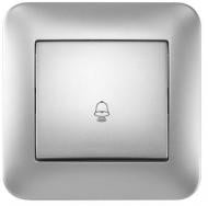 Кнопка звонка двухклавишный Hausmark Luno серебряный 709-4343-103