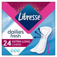 Прокладки ежедневные Libresse Dailies Fresh extra long удлиненные 24 шт.