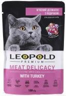 Корм для кошек Леопольд Premium Мясной деликатес с индейкой 100 г