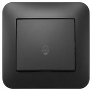 Кнопка звонка одноклавишный Hausmark Luno антрацит 709-4242-103