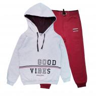 Спортивний костюм ALG Life 38526 р.146 бордовий