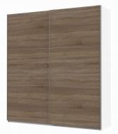 Шкаф-купе Кайзер Doros ДСП 2200x600x2400 мм белый/трюфель двери / ДСП