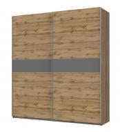 Шкаф-купе Кайзер Doros ДСП 2200x600x2400 мм трюфель/дуб тахо/антрацит двери / ДСП