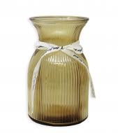 Ваза стеклянная CRYSTAL Artemis 20 см желтая 83230818_YBCG-230818-9/2
