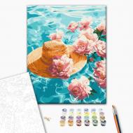Картина за номерами Водяні півонії 40х50 см Brushme Картина за номерами Водяні півонії 40х50 см Brushme