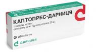 Каптопрес-Дарниця №20 (10х2) таблетки 50 мг/25 мг