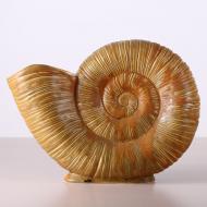 Ваза керамическая Лунная соната маленькая 25 см коричневая