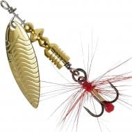 Блесна-вертушка DAM Effzett UV-Spinner с борідкою 10 г gold