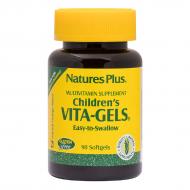 Комплекс Вітамінів Для Дітей, Children's Vita-Gels, Nature's Plus, смак апельсина, 90 гелевих капсул