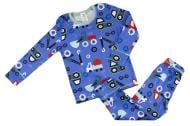 Пижама для мальчиков Маленькие люди Трактор р.92-98 синий с рисунком