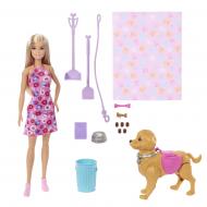 Кукольный набор Barbie "Прогулка с собачкой" JJB46