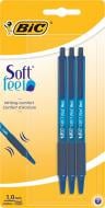 Набір ручок кулькових BIC Sof Feel clic Grip 3 шт. сині