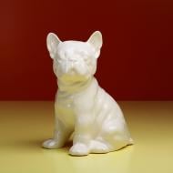 Ваза керамическая Мопс 30 см белый