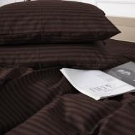 Наволочка бязь 17-0617 Stripe Brown 50x70 см коричневий MirSon