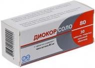 Діокор соло №30 (10х3) таблетки 80 мг