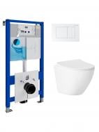 Комплект Helmken 7P67X47235 5 в 1: унитаз с сиденьем Slim Duroplast/Soft-close Комплект Helmken 7P67X47235 5 в 1: унитаз с сиденьем Slim Duroplast/Soft-close