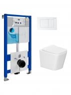 Комплект Helmken 6115PK3616 5 в 1: унітаз із сидінням Slim Duroplast/Soft-close